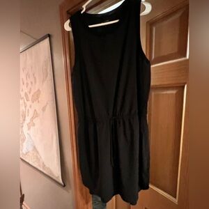 Athleta drawstring athletic dress - black xl